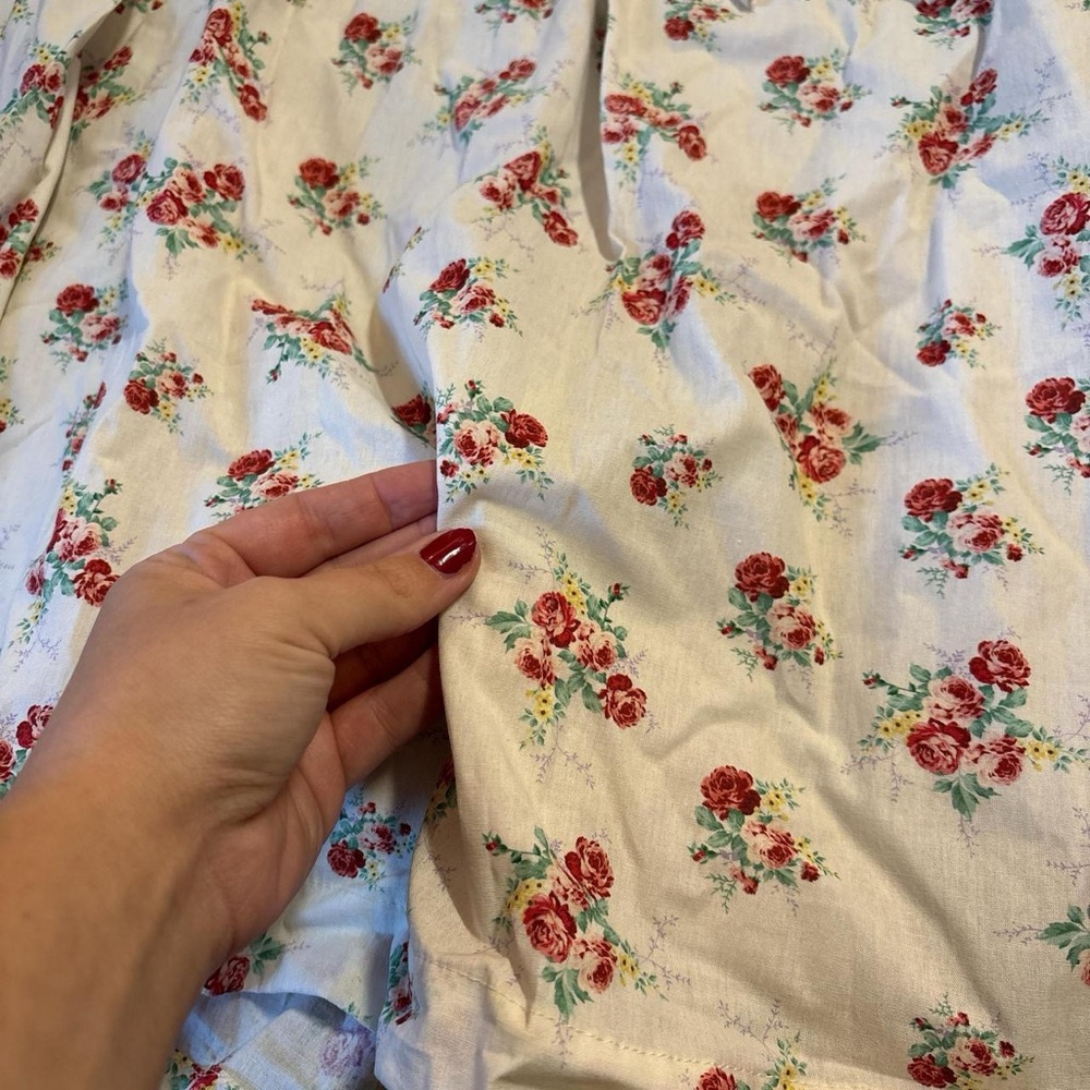 NWT Zoco Floral Long Sleeve Oversized Mini Dress - Picture 7 of 8